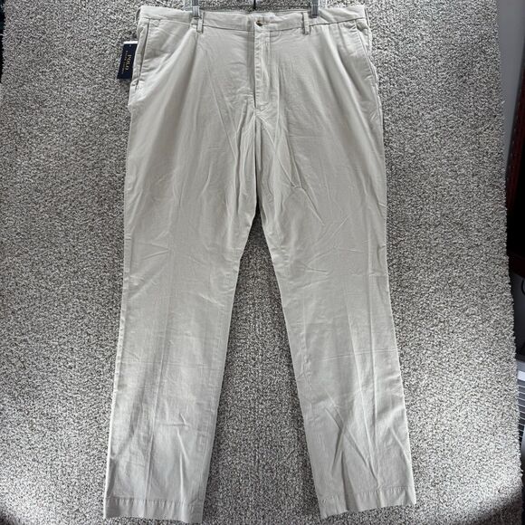 Polo Ralph Lauren Pants Mens 42x36 Stretch Classic Fit Chino Tan New With Tags